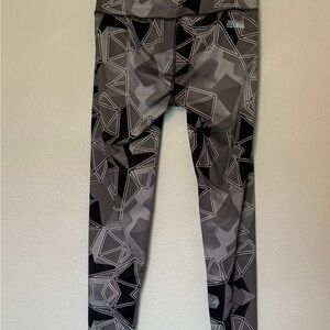 Skechers GO FLEX Performance Leggings Geometric Gray Print | Women’s Size S